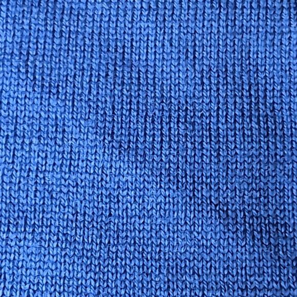 Marina Rinaldi 💯 Wool Cobalt Blue Turtleneck Sweater Size Large Short Sl - Picture 8 of 11